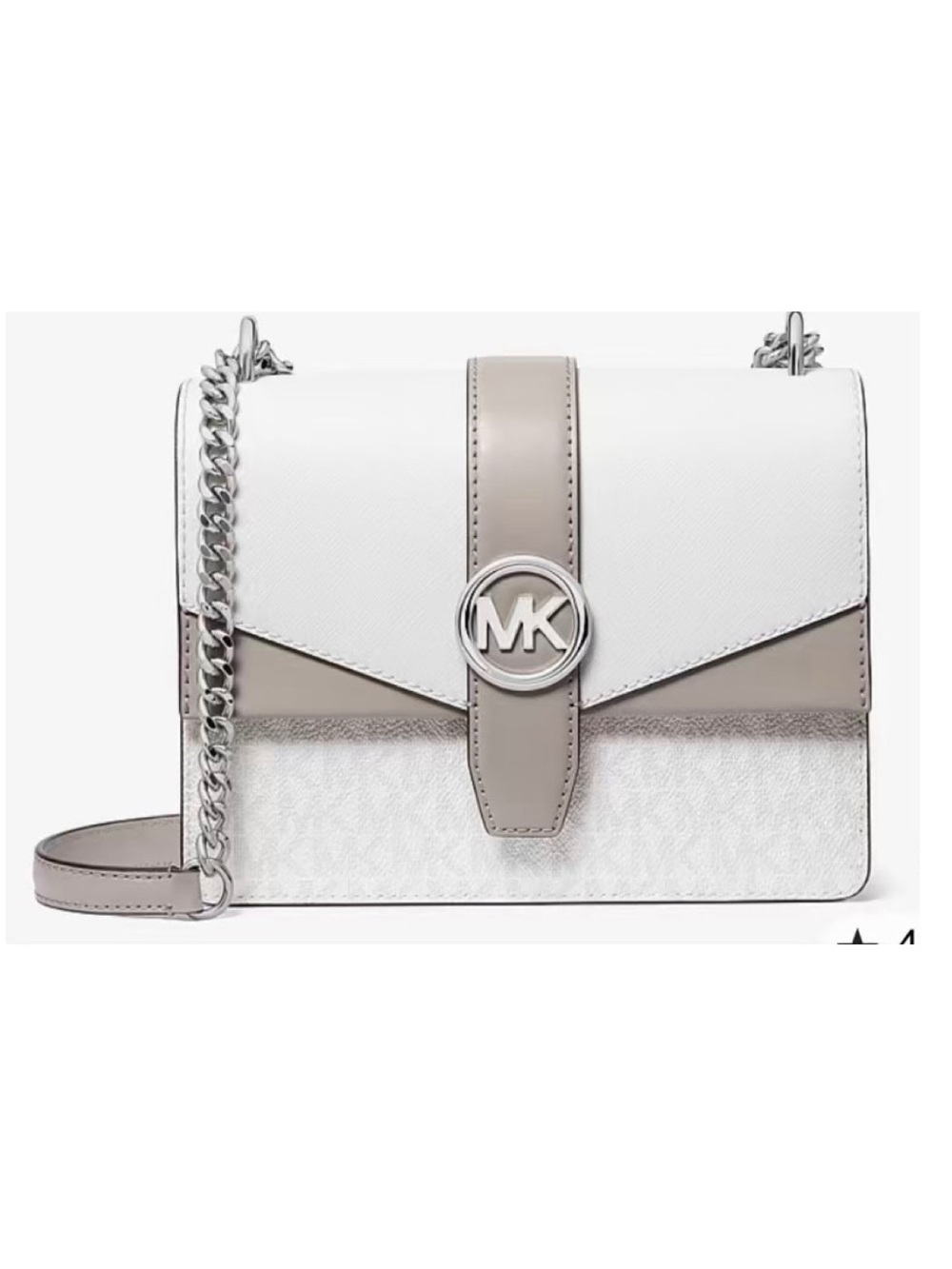 Michael Kors Greenwich Small Color-Block Signature Logo Crossbody Bag NEW
